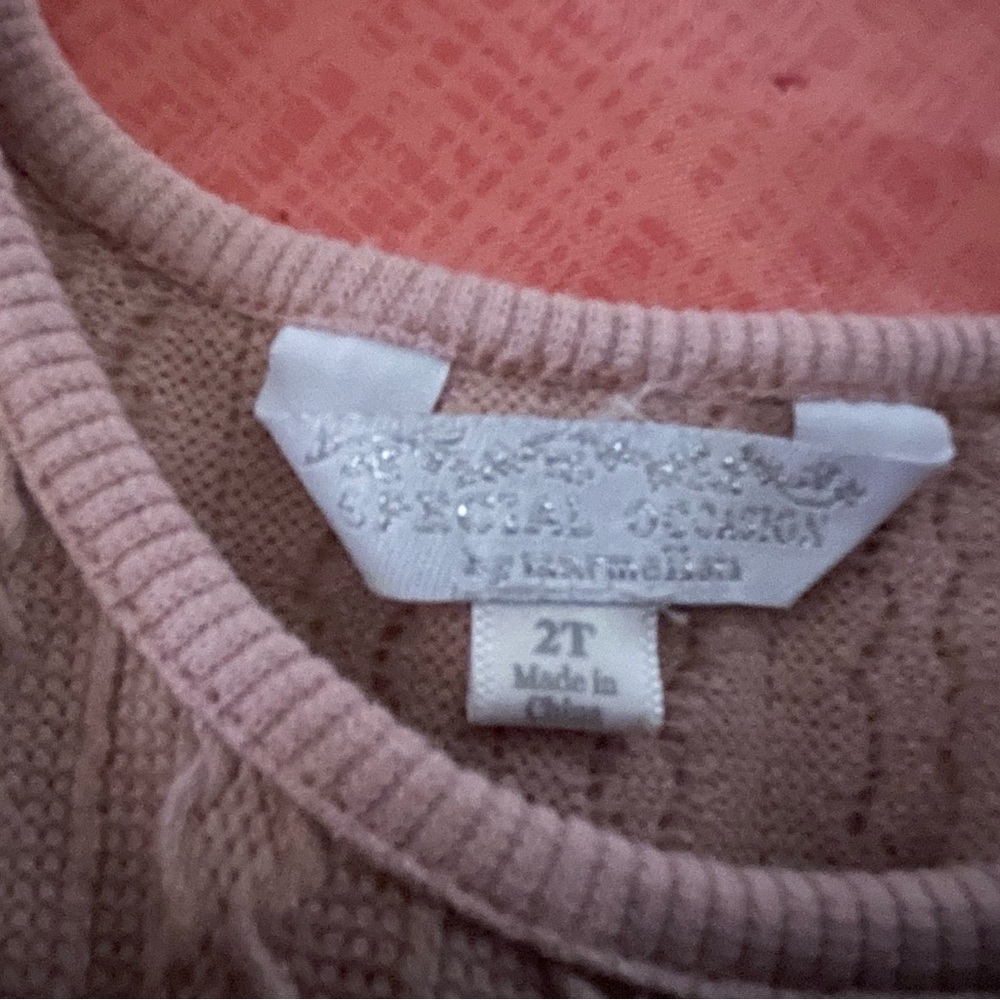 2t brand: special occasion, Pink long sleeve summer/spring dress